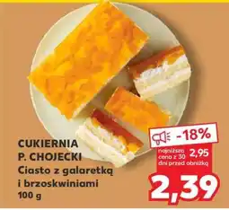 Kaufland Ciasto z galaretką i brzoskwiniami 100 g oferta