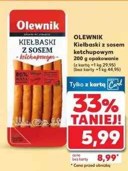 Kaufland OLEWNIK Kiełbaski z sosem ketchupowym oferta
