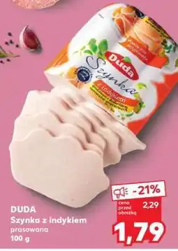 Kaufland DUDA Szynka z indykiem prasowana 100 g oferta