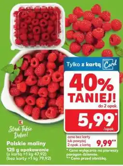 Kaufland Polskie maliny 125 g opakowanie oferta