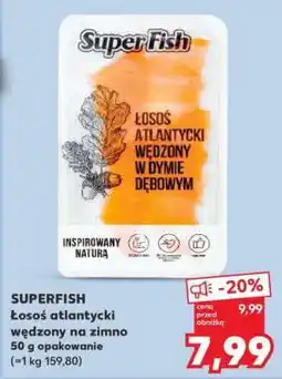 Kaufland SUPERFISH Łosoś atlantycki wędzony na zimno 50 g opakowanie oferta