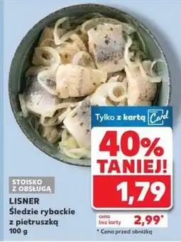 Kaufland LISNER Śledzie rybackie z pietruszką 100 g oferta