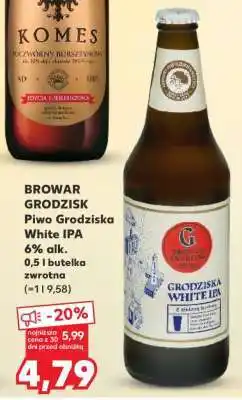 Kaufland BROWAR GRODZISK Piwo Grodziska White IPA oferta