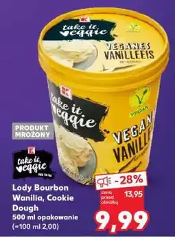 Kaufland Lody Bourbon Wanilia, Cookie Dough oferta