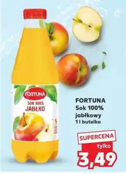 Kaufland FORTUNA Sok 100% jabłkowy 1l butelka oferta