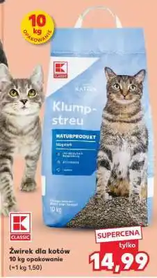Kaufland Żwirek dla kotów 10 kg opakowanie oferta