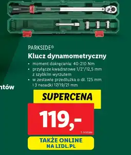 Lidl Klucz dynamometryczny Parkside oferta