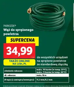 Lidl Wąż do sprężonego powietrza Parkside oferta