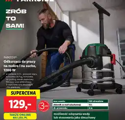 Lidl Odkurzacz do pracy na mokro i na sucho Parkside oferta