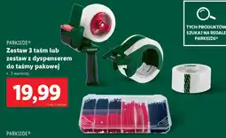 Lidl Zestaw 3 taśm lub zestaw z dyspenserem do taśmy pakowej Parkside oferta