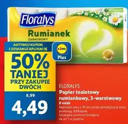 Lidl Papier toaletowy rumiankowy Floralys oferta
