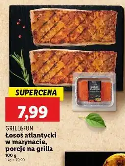 Lidl Łosoś atlantycki z pieprzem i czosnkiem Grill And Fun oferta