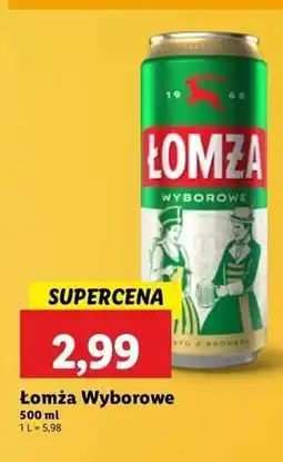 Lidl Piwo Łomża Wyborowe oferta