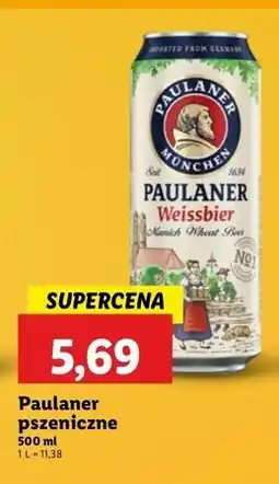Lidl Piwo Paulaner Weissbier oferta