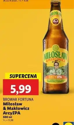 Lidl Piwo Miłosław & Makłowicz Arcyipa oferta