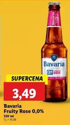Lidl Piwo Bavaria 0.0% Fruity Rose oferta