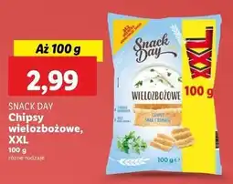 Lidl Chipsy wielozbożowe fromage Snack Day oferta