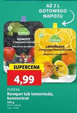 Lidl Lemoniada cytrynowo-pomarańczowa Purena oferta