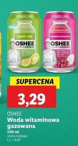 Lidl Napój lemon + lime Oshee Vitamin Water oferta