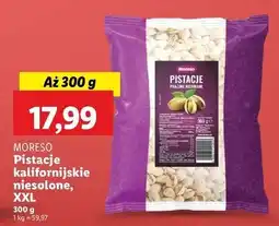 Lidl Pistacje prażone niesolone Moreso oferta