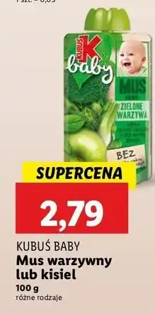 Lidl Kisiel jabłko-wiśnia Kubuś Baby oferta