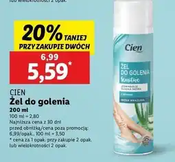 Lidl Żel do golenia sensitive Cien oferta