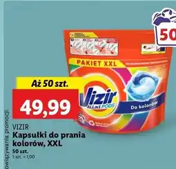 Lidl Kapsułki do prania kolorów Vizir All In One Pods oferta
