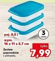 Kaufland Zestaw pojemników z pokrywami 500 ml oferta