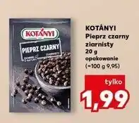 Kaufland Pieprz czarny ziarnisty Kotanyi oferta