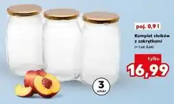 Kaufland Komplet trzech słoików z nakrętką 900 ml oferta