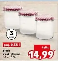 Kaufland Komplet słoików 350 ml z nakrętkami oferta