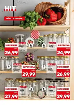 Kaufland Słoik ze złota nakrętką 720 ml Florina (Florentyna) oferta