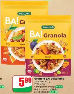 Dino Granola z żurawiną Bakalland Ba! oferta