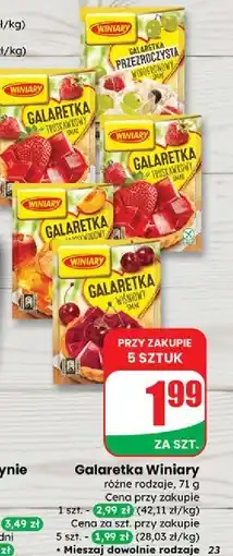 Dino Galaretka przezroczysta winogronowa Winiary oferta