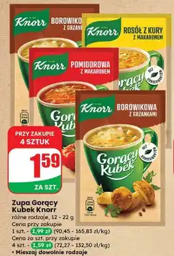 Dino Borowikowa z grzankami Knorr Gorący Kubek oferta