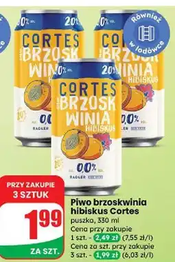 Dino Piwo Cortes 0.0% Brzoskwinia-Hibiskus oferta