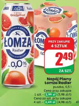 Dino Piwo Łomża Radler 0.0% Grejpfrut oferta