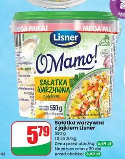 Dino Sałatka warzywna z jajkiem Lisner O Mamo! oferta