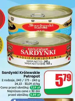 Dino Sardynki w oleju Petropat oferta