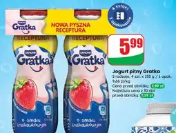 Dino Napój mleczny truskawkowy Danone Gratka oferta
