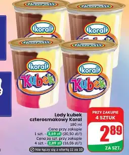 Dino Lody kubek czterosmakowy Koral Kubek Czterosmakowy oferta