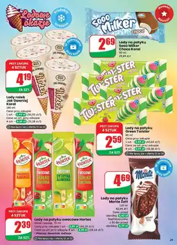Dino Rożek śmietankowy z wiśniami i sosem wiśniowym Bracia Koral Lody Jak Dawniej oferta