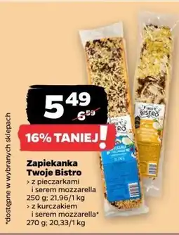 Netto Zapiekanka Twoje Bistro z pieczarkami serem mozzarella oferta