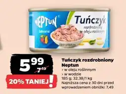 Netto Tuńczyk rozdrobniony w oleju roślinnym Neptun oferta