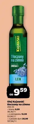 Netto Olej lniany Kujawski tłoczony na zimno oferta