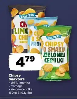 Netto Chipsy Snaxters chili limonka/fromage/zielona cebulka oferta