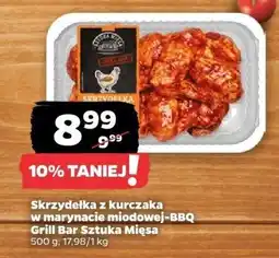Netto Skrzydełka z kurczaka w marynacie miodowej-BBQ Grill Bar Sztuka Mięsa oferta
