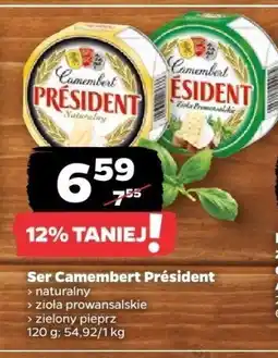 Netto Ser camembert Président naturalny, zioła prowansalskie, pieprz oferta