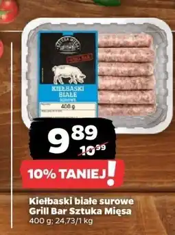 Netto Kiełbaski białe surowe Grill Bar Sztuka Mięsa oferta