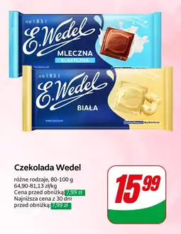Dino Czekolada Wedel, różne rodzaje E.Wedel oferta